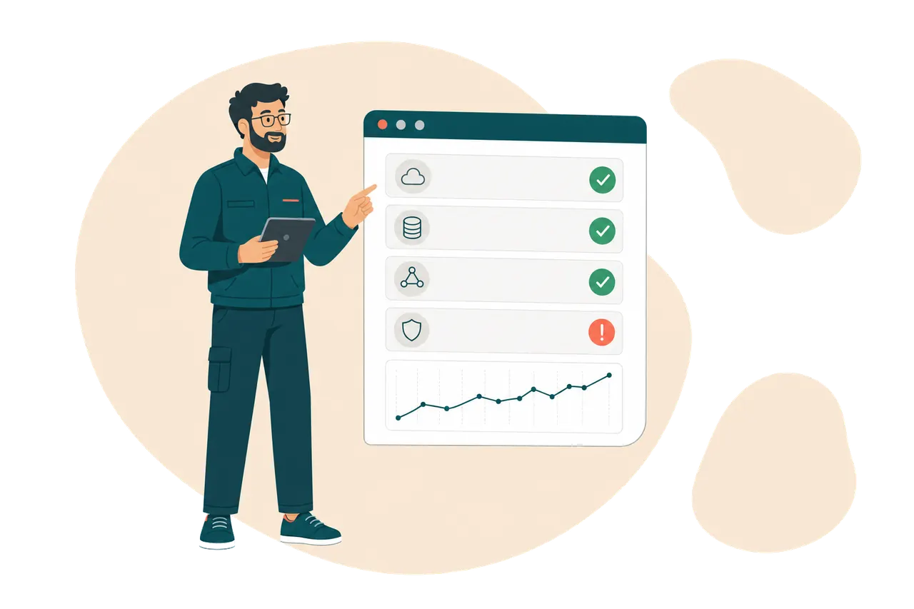 Status page system application hosting on 365i UK web hosting