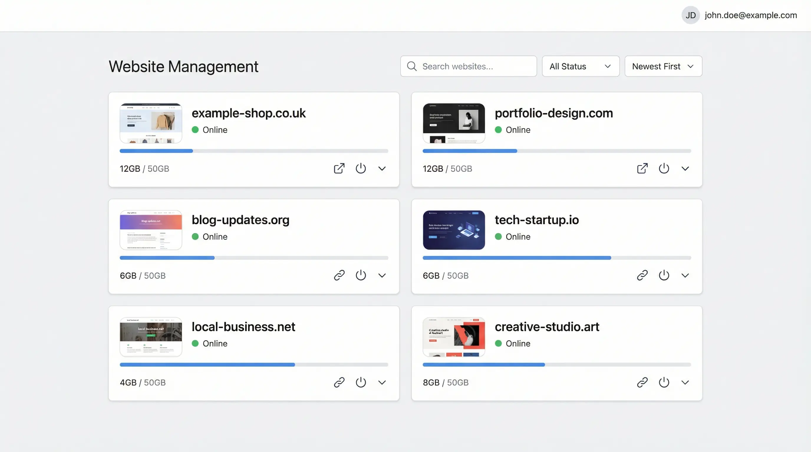 Centralised Multisite Dashboard, My365i control panel
