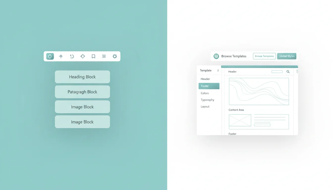 WordPress 6.9 Site Editor showing the new content-focused editing mode with simplified toolbar and template options